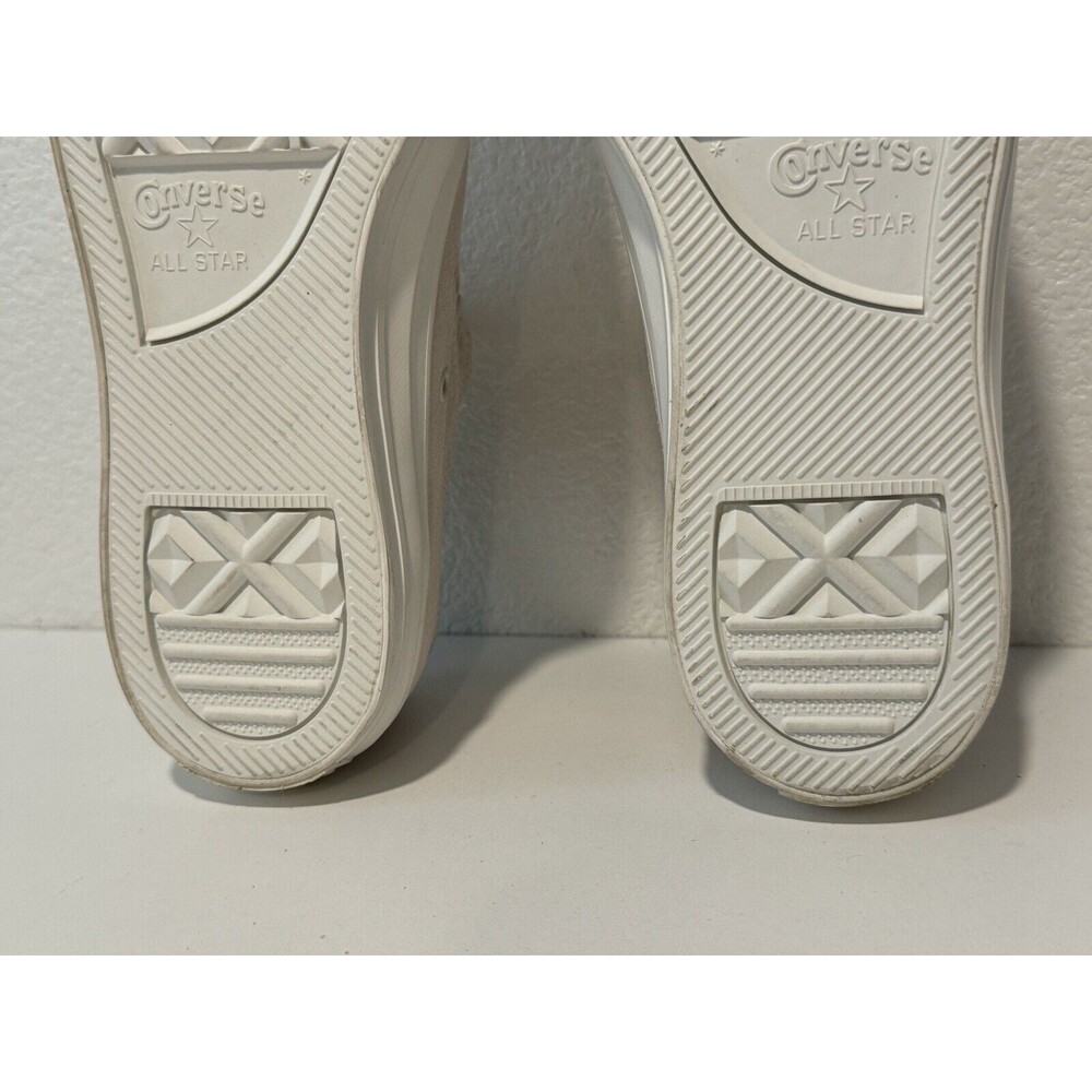 Converse Chuck Taylor All-Star Low Top Beige Suede Mens Sz 8 Womens 10 NEW - Picture 12 of 13